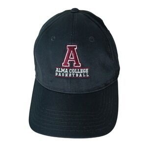 Adidas Alma College Basketball Hat Cap Black‎ Embroidered Logo Adjustable